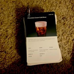 Over 50 Starbucks recipe cards
